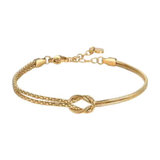 BRACCIALE DONNA IN ACCIAIO IP GOLD CON NODO