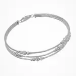 Bracciale in argento Crystal Flexi