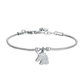 BRACCIALE DONNA IN ACCIAIO CON UNICORNO