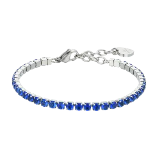 BRACCIALE TENNIS DONNA CRISTALLI BLU