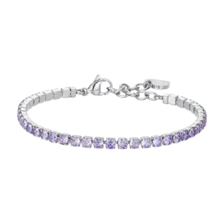 BRACCIALE TENNIS DONNA CRISTALLI VIOLA