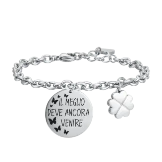 BRACCIALE DONNA IN ACCIAIO IL MEGLIO DEVE ANCORA VENIRE