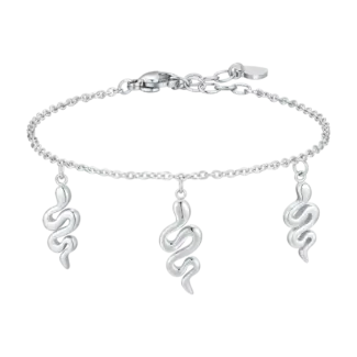 BRACCIALE DONNA IN ACCIAIO CON SERPENTI