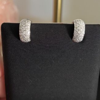 Orecchini cerchio diamanti