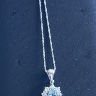 Collana Con Acquamarina E Diamanti