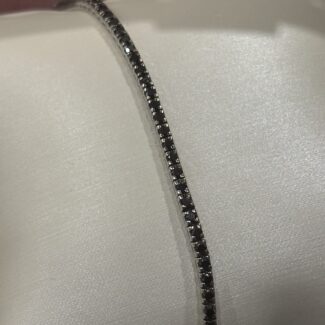 Tennis Oro Bianco Diamanti neri