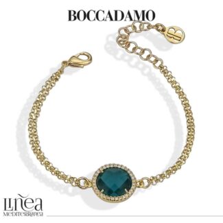 Bracciale con cristallo verde tormalina