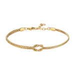 BRACCIALE  IN ACCIAIO IP GOLD CON NODO