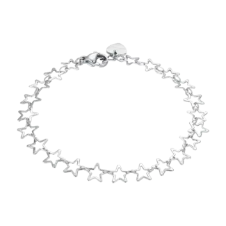 BRACCIALE DONNA IN ACCIAIO CON STELLE