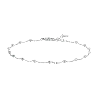 CAVIGLIERA DONNA IN ACCIAIO CON SFERE