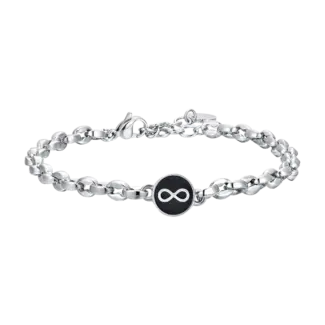 BRACCIALE UOMO IN ACCIAIO CON INFINITO