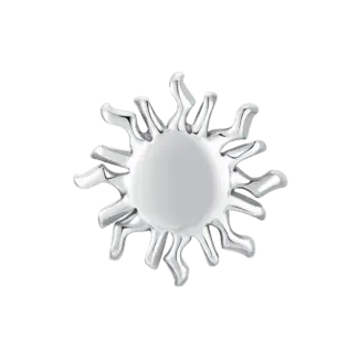 MONO ORECCHINO IN ACCIAIO CON SOLE