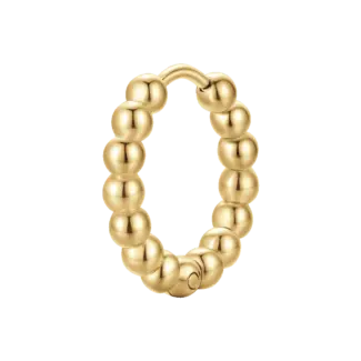 MONO ORECCHINO DONNA IN ACCIAIO IP GOLD MOTIVO A SFERE