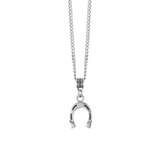 COLLANA UOMO IN ACCIAIO CON FERRO DI CAVALLO