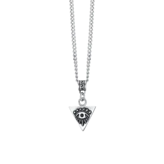 COLLANA UOMO IN ACCIAIO CON OCCHIO