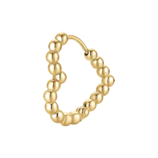 MONO ORECCHINO DONNA IN ACCIAIO IP GOLD MOTIVO A SFERE