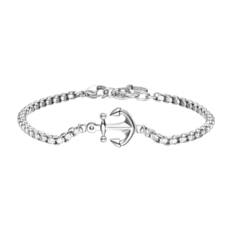 BRACCIALE UOMO IN ACCIAIO CON ANCORA